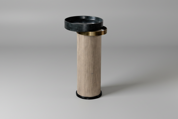 Modern Quartz & Wood Freestanding Pedestal Sink | The plumber store