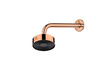 BUDGET OHS SET WITH L TYPE ROUND HEAD SQUARE SHOWER ARM AND FLANGE