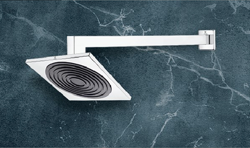 ARTIZE OH SHOWER SET  WITH L TYPE SQUARE S/ARM AND FLANGE