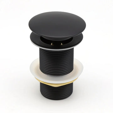 BRASS POP UP WASTE COUPLING (BLACK)