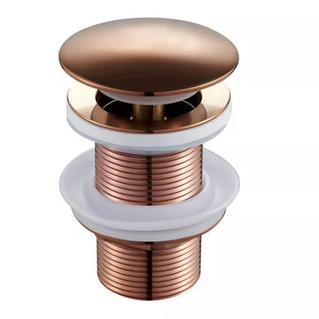 BRASS POP UP WASTE COUPLING (ROSE GOLD)